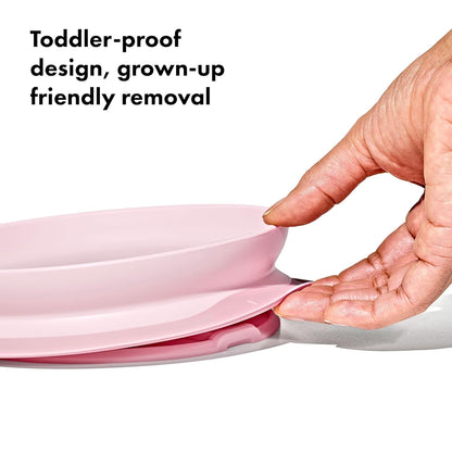 OXO Tot Stick and Stay Suction Plate - Blossom