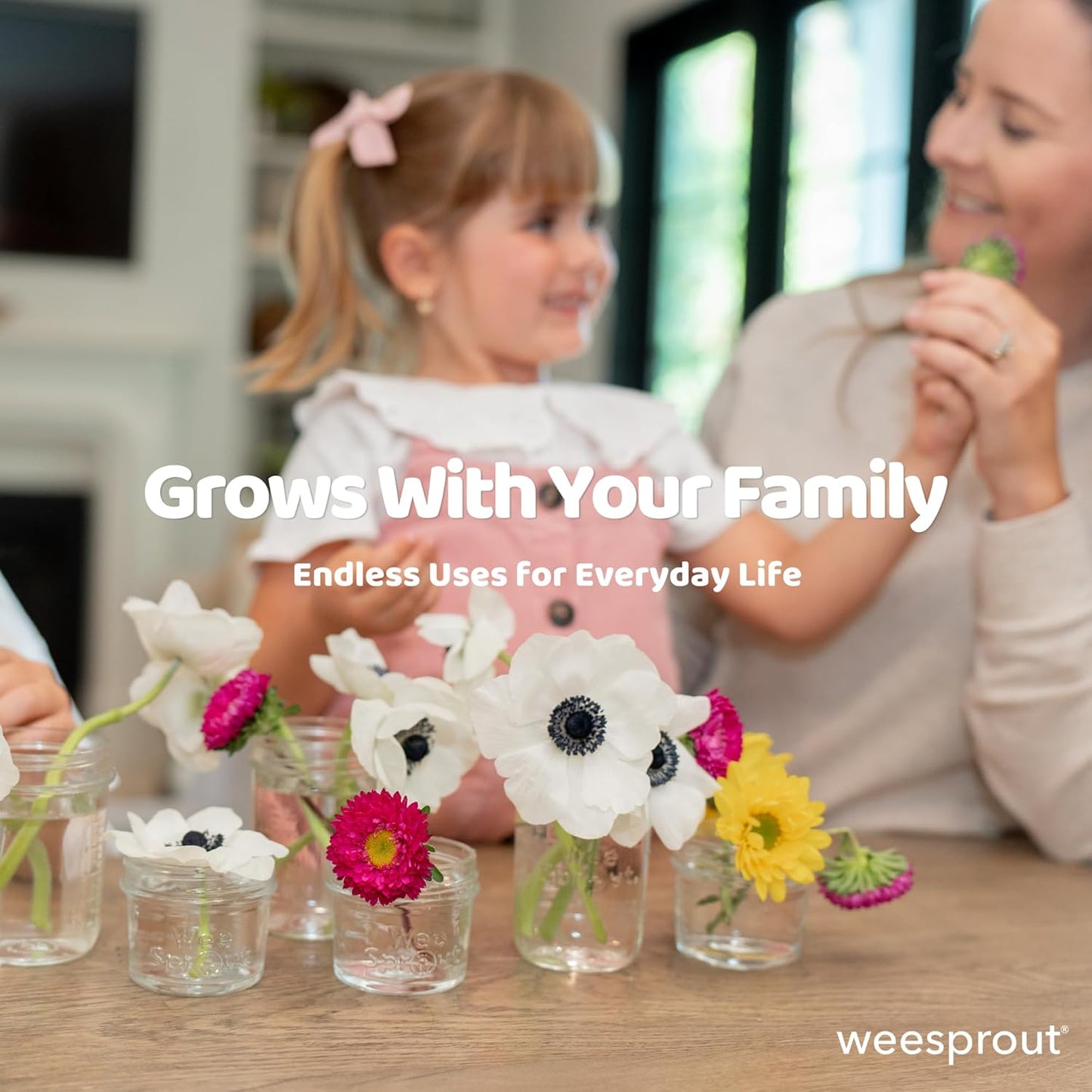 WeeSprout Glass Baby Food Storage Jars w/Lids (4 oz, 12 Pack Set) Snack, Puree, Reusable Small Containers, Breast Milk, Fridge or Freezer, Microwave & Dishwasher Safe, Essential Must Have for Infants