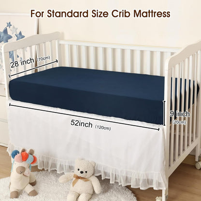 PHF 3 Pack Soft Mini Crib Sheets, Floral & Animal Pack N Play Sheets for Baby Boys Girls, No Slip Universal Fit for Pack N Play, Playard, Portable and Mini Crib Mattresses,Floral & Animal