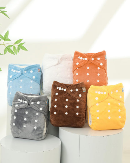 ALVABABY 12pcs Microfiber Inserts,Soft Cloth Diaper Liner,3-Layer Absorbent Inserts,Reusable for Baby Cloth Diapers 12T