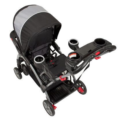 Baby Trend Sit N' Stand® Double 2.0 Stroller, Dash Black
