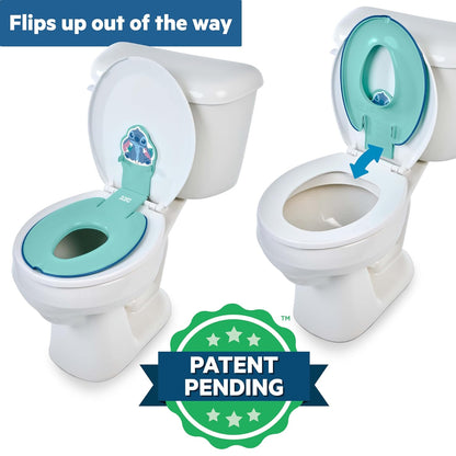 Bright Starts Disney Baby Minnie Mouse Flip & Sit Potty Training Seat, Attaches to Toilet Securely, Space Saving Design Fits Most Toilets