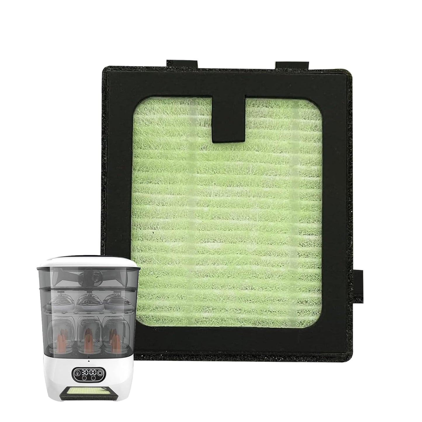 3PCS HEPA Filter Replacement Compatible with Baby Brezza Bottle Dryer Advanced and Baby Brezza Bottle Washer Pro