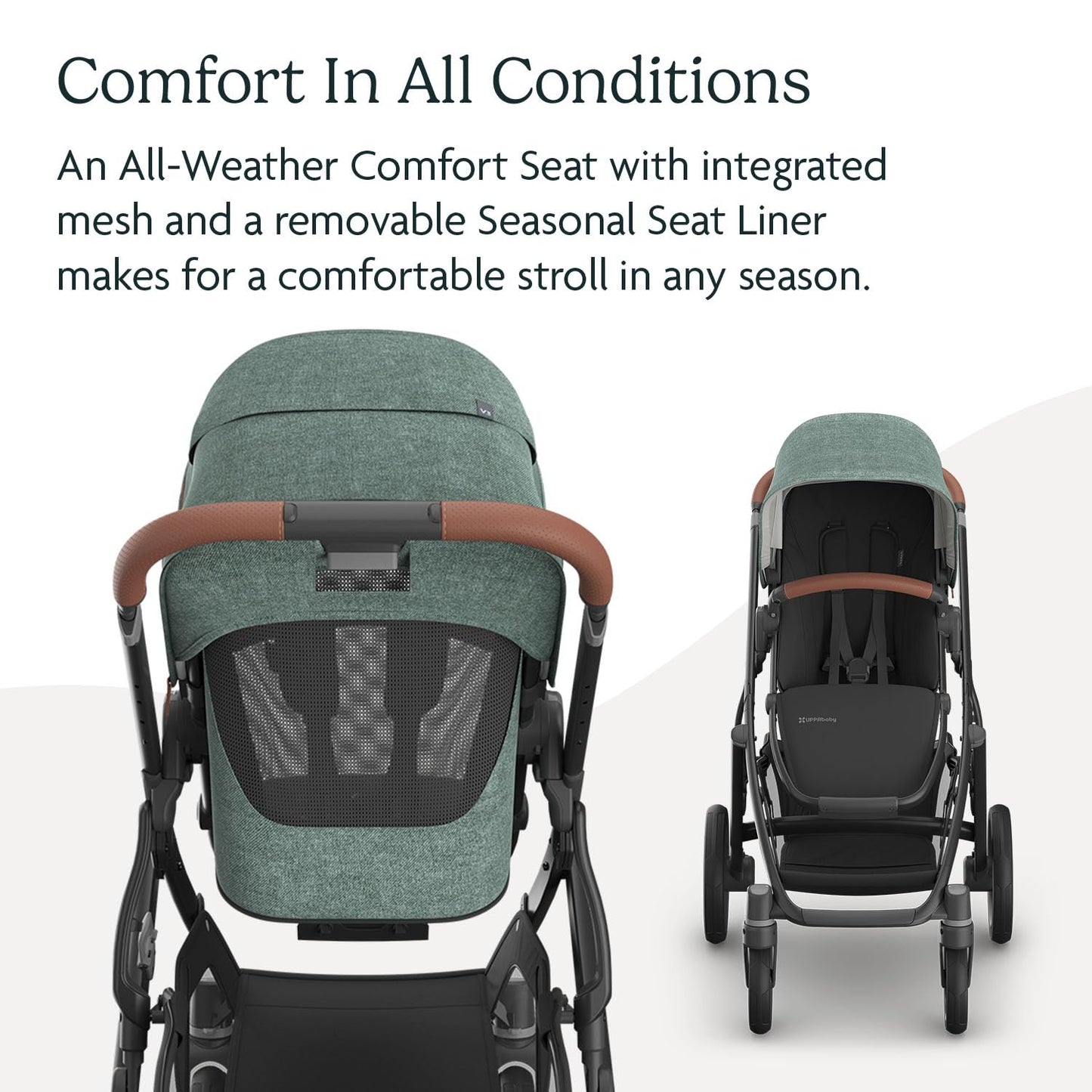 UPPAbaby Vista V3 Convertible Single-to-Double Stroller for Baby & Toddler, 30+ Configurations, Car Seat Compatible, All-Wheel Suspension, XL Basket – Owen (Mocha Mélange/Carbon Frame)