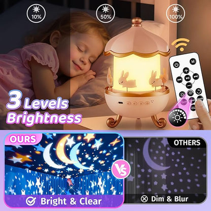 Night Light for Kids, 315 Light Modes+15 Films Unicorn Toy,15 Sound Machine Baby,Unicorn Toys for Girls Age 4-6,360°Rotate+Remote Night Light Projector for Kids Room Decor,Birthday Gift for Girl 5 7 8