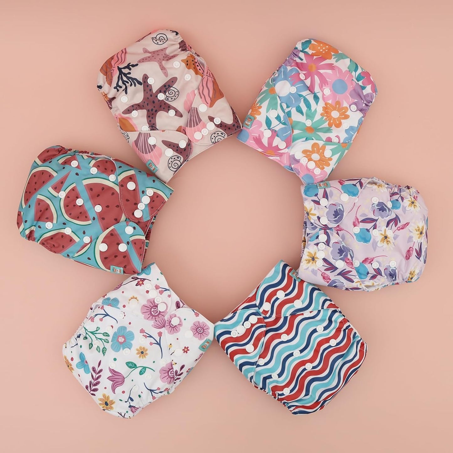 ALVABABY 12pcs Microfiber Inserts,Soft Cloth Diaper Liner,3-Layer Absorbent Inserts,Reusable for Baby Cloth Diapers 12T