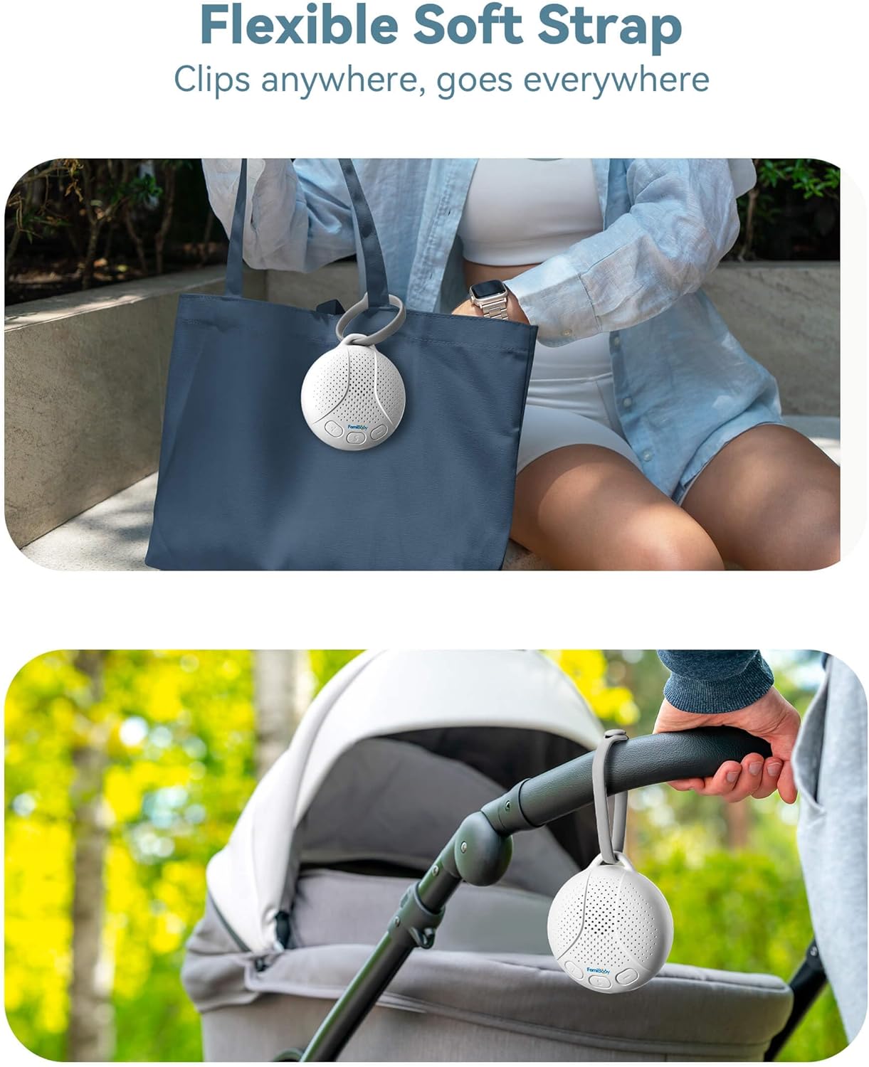 Sound Machine for Babies and Kids - Baby Sleep Soother | Portable White Noise Machine with Night Light for Nursery | 16 Soothing Sounds | Shush | Travel | Registry Gift | Baby Shower