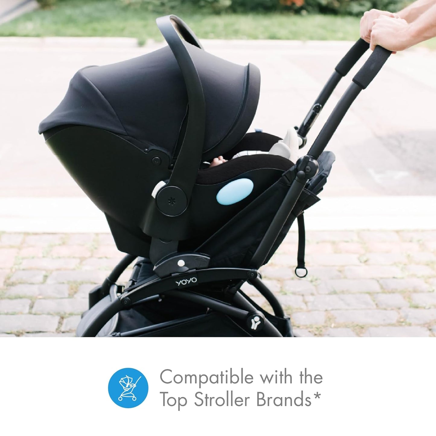 Clek Liing Infant Car Seat with Adjustable Load Leg, Compact, Lightweight Design, 7 Recline Positions, Easy-to-Use Rigid Latch, and Flame Retardant-Free (Railroad Ziip)