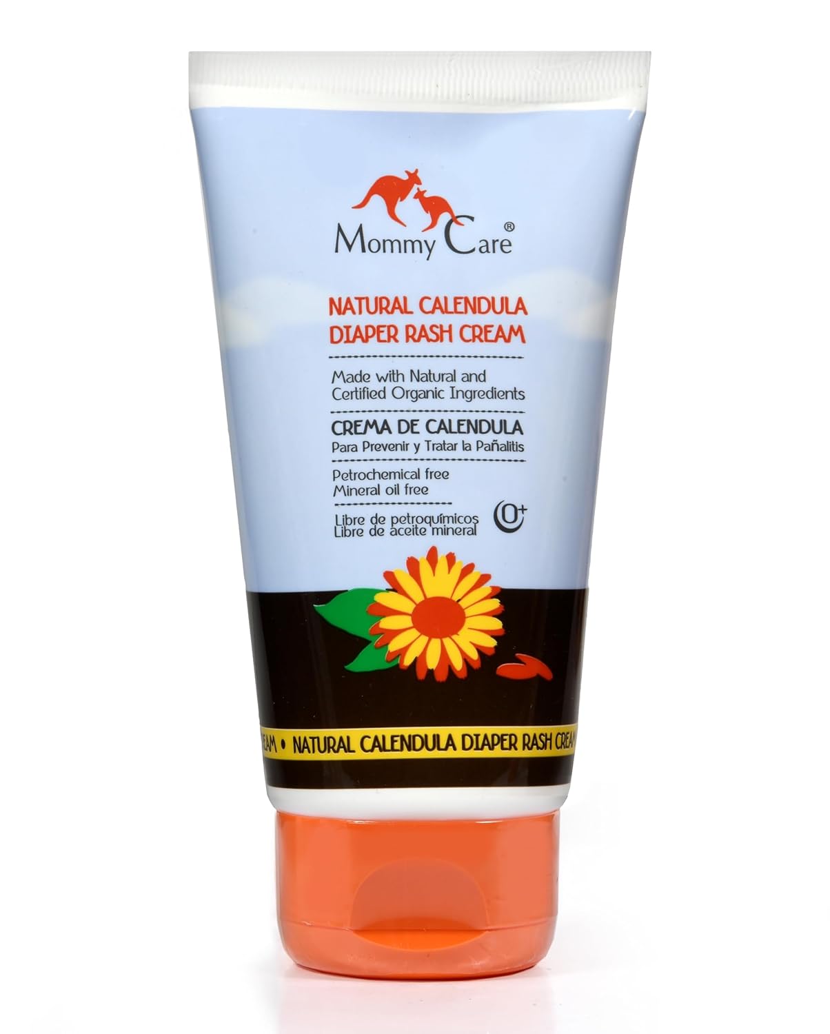 Mommy Care Organic Baby Diaper Rash Cream – Natural Calendula Diaper Cream, Gentle & Soothing Barrier Paste for Newborns, Infants & Toddlers, Prevents & Relieves Rash, 80ml / 2.7 fl oz