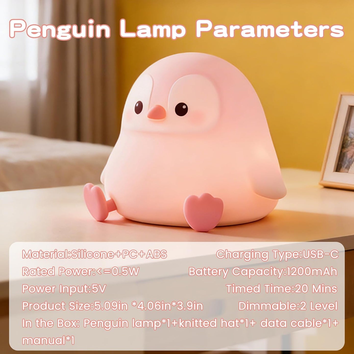 Cute Panda Night Light with White Noise, Sound Machine for Baby Sleeping Aid ,Toddler Sleep Trainer 4 Soothing Sleep Sounds,Timer/Dimmable Nursery Silicone Night Light, Cute Gifts for Kids Boys/Girls
