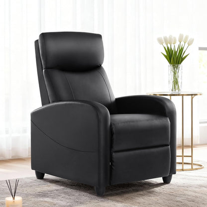 Sweetcrispy Recliner Chair, 360 Swivel Rocker Chair for Adults, Glider Rocker Recliners, Nursery Chairs for Living Room, High Back, Upholstered Deep Seat, Classical Brown
