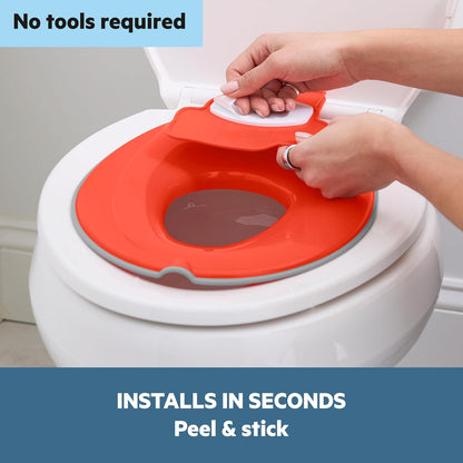 Bright Starts Disney Baby Minnie Mouse Flip & Sit Potty Training Seat, Attaches to Toilet Securely, Space Saving Design Fits Most Toilets