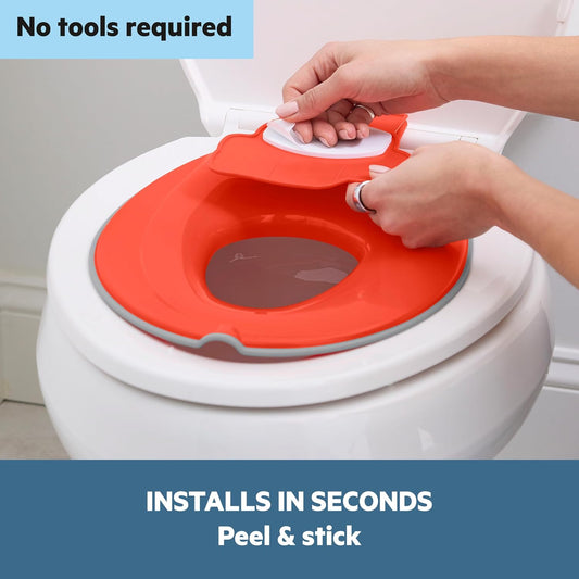 Bright Starts Disney Baby Minnie Mouse Flip & Sit Potty Training Seat, Attaches to Toilet Securely, Space Saving Design Fits Most Toilets