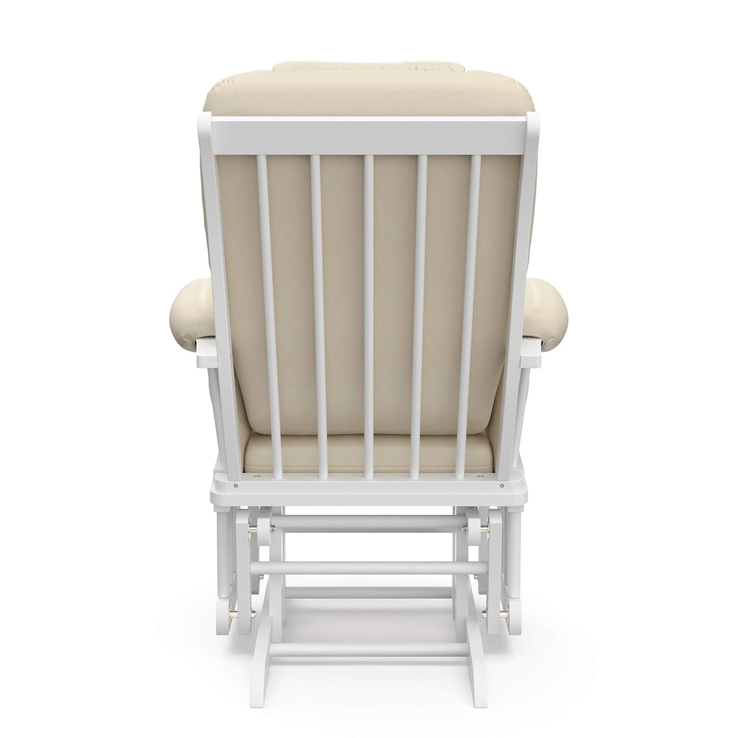 Storkcraft Tuscany Glider with Ottoman (Black/Gray) — GREENGUARD Gold Certified, Bonus Lumbar Cushion Included, Solid Wood Base, Smooth Motion, Award-Winning Nursery Rocking Chair, Glider and Ottoman