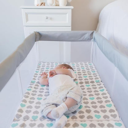 Regalo My Crib Portable Infant Bassinet, Includes Design Padded Insert, Travel Carry Bag, Support Tubes, Step Safety Locking Mechanism, Grey