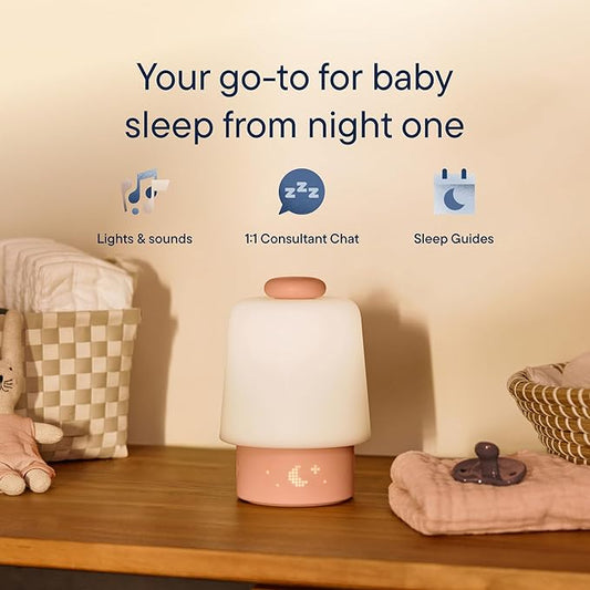 Hatch Baby Sound Machine, Night Light | Hatch Baby (Peach) | Sleep Support | Registry Essential, Routine Builder, Time-to-Rise Alarm Clock, White Noise, Nursery Stories, Toddler Kids (Wi-Fi)