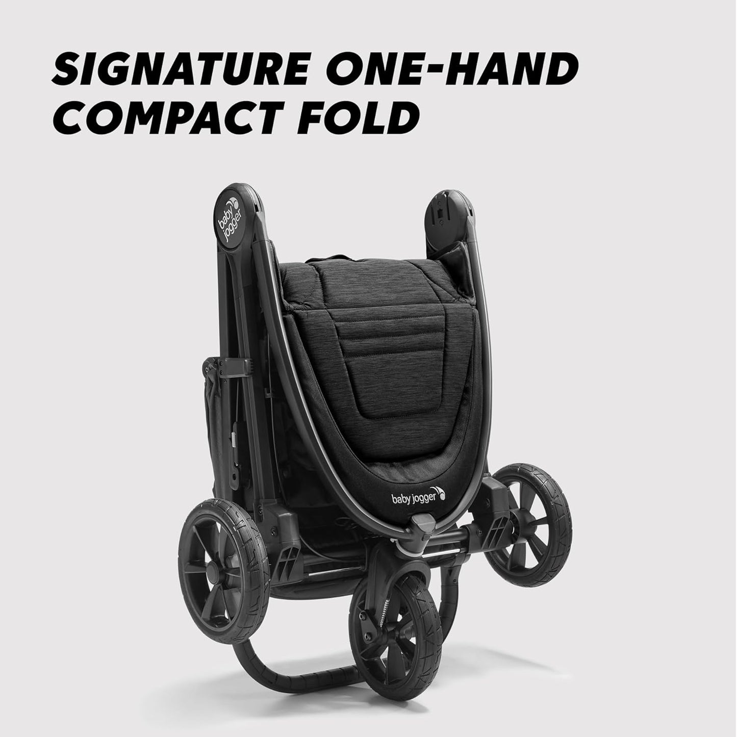 Baby Jogger City Mini GT3 All Terrain Baby Stroller with Forever Air Rubber Tires, All Wheel Suspension, Lightweight Stroller with Magnetic Buckle, No-Rethread Harness, and Foot Brake, Frosted Ivory