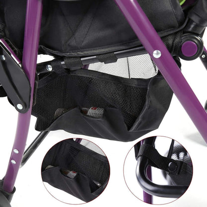 1Pc Baby Stroller Bottom Basket, Under Baby Stroller Storage Basket, Oxford Fabric, Universal Stroller Organizer with Large Storage, for Baby Strollers