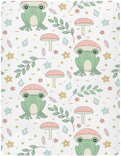 Fitted Crib Sheets Turtle Sea Horse Stretchy Portable Playard Sheets for Baby Toddler, Breathable Soft Mini Crib Mattress 39 x 27 in for Boys and Girls