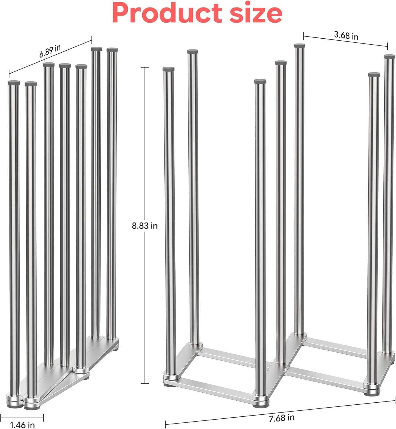 Collapsible Bottle Drying Rack, Baby Bottle Drying Rack, Foldable Cup Draining Holder, Retractable Reusable Silicone Bag Dryer with Non-Slip Bottom