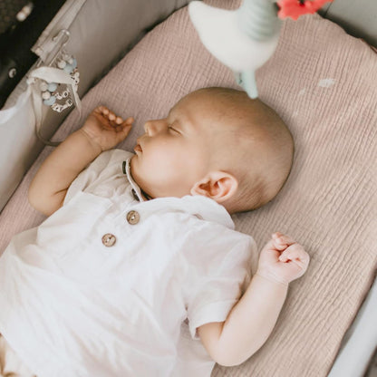 lulumoon Muslin Bassinet Sheets for Baby: Soft Bedside Sleeper Bassinet Fitted Sheets for Boys and Girls