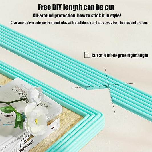 Edge Protector for Baby Proofing, Corner Protector Baby, Desk Edge Cushion, Extra-Wide Soft Foam Padding Self Adhesive Furniture Corner Guard Bumper for Table, Fireplace 16.4ft Brown