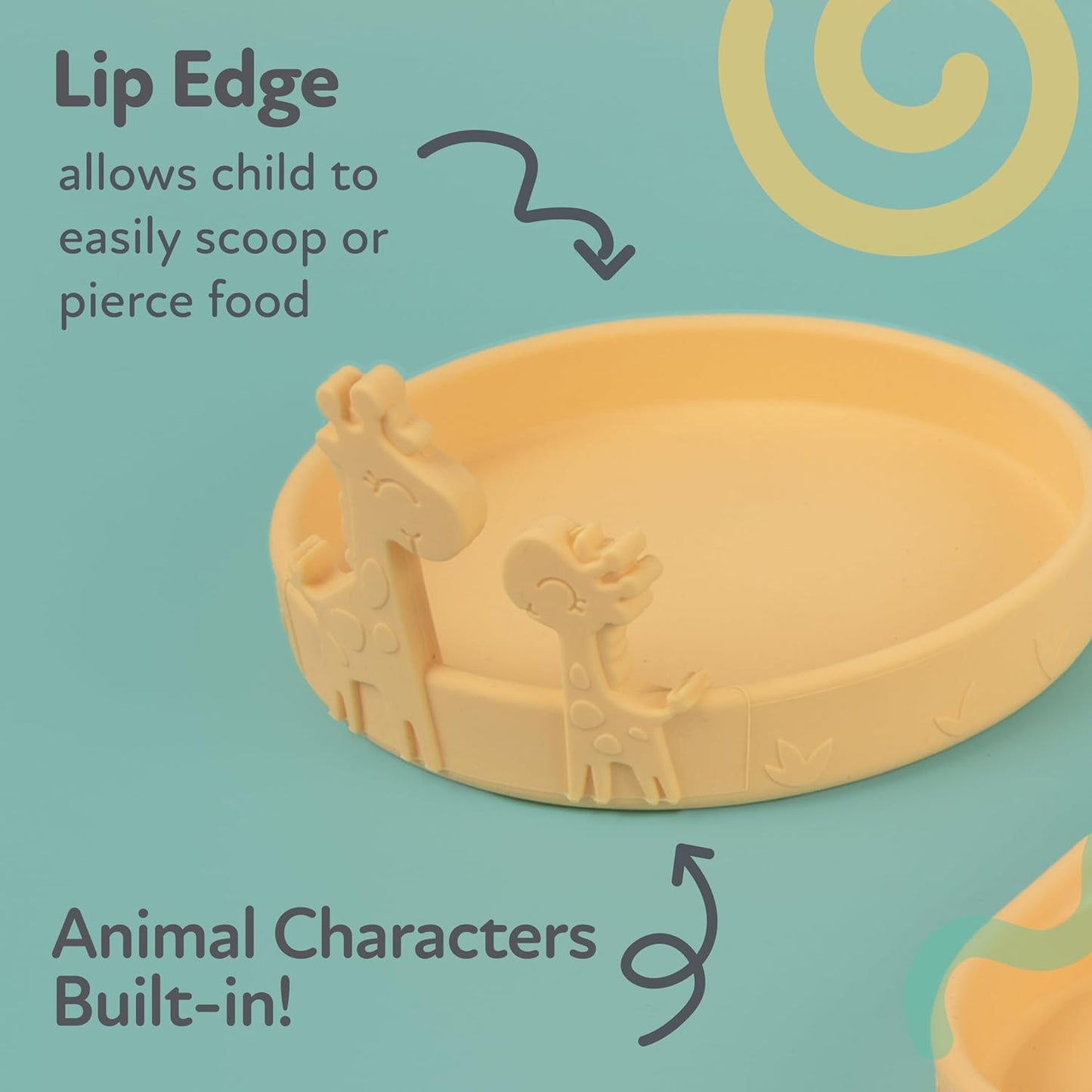 Nuby Animal Friend Silicone Round Bowl - Toddler Bowl - 6+ Months - Pink Whale Bowl