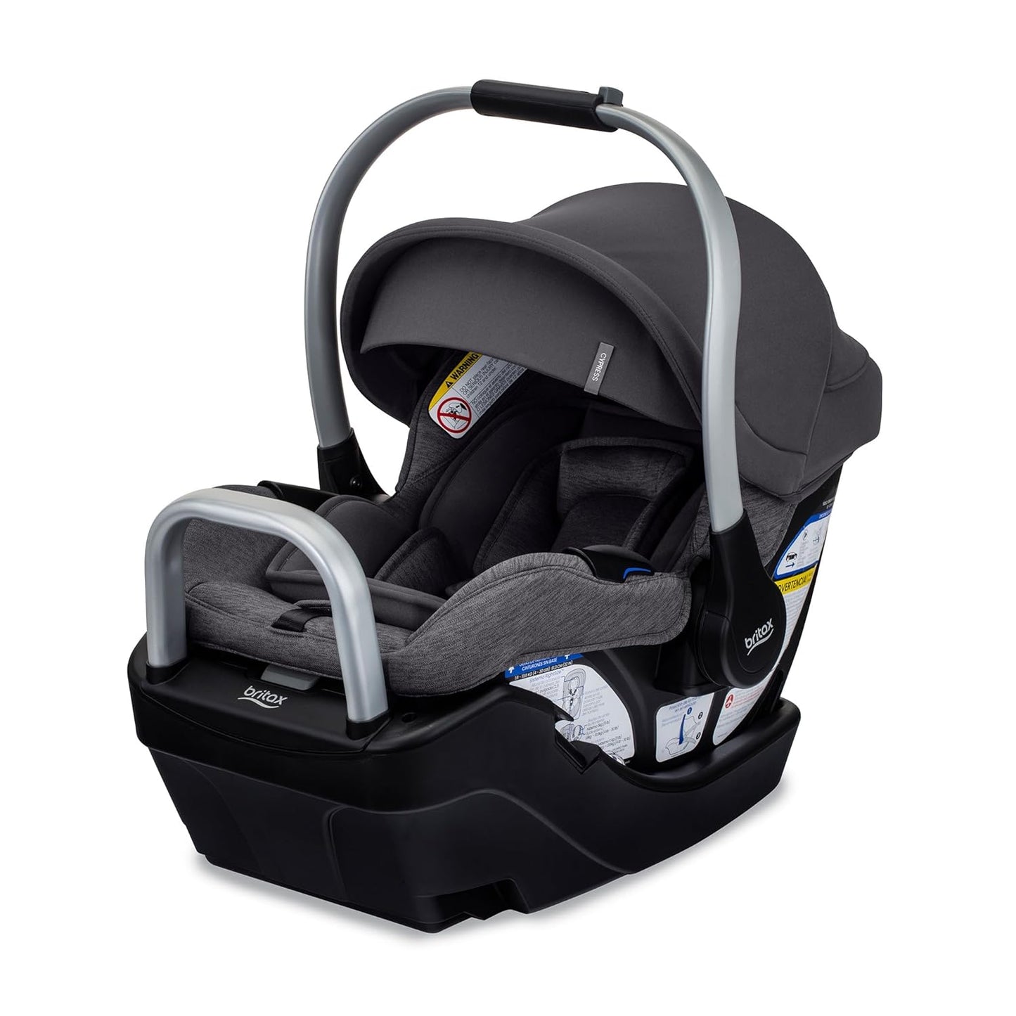 Britax Willow SC Infant Car Seat, Rear Facing Car Seat with Alpine Base, ClickTight Technology, RightSize System, Pindot Stone
