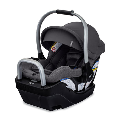 Britax Willow SC Infant Car Seat, Rear Facing Car Seat with Alpine Base, ClickTight Technology, RightSize System, Pindot Stone
