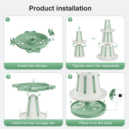 TAZENI Large Baby Bottle Drying Rack with 20 Hooks, Tree-Shaped Space Saving Countertop Bottle Dryer, 360° Air Flow, Non-Slip Stable Base - Baby Bottle Organizer, Newborn Essentials Must Haves