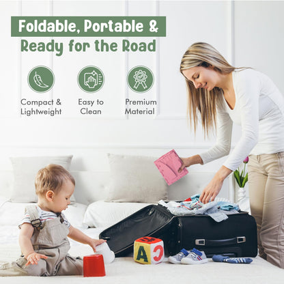 Teo - Portable Toddler Travel Potty – Foldable, Lightweight, Leak-Proof Toilet for Kids with Travel Bag & Disposable Liners – Compact Potty Chair for Home & On-the-Go Use (Sailboat Blue)