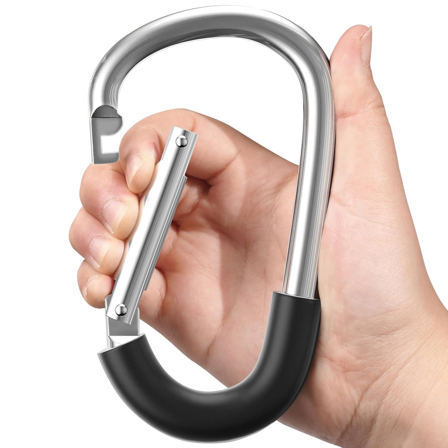 SURDOCA Stroller Hooks, Large Stroller Hooks for Bags, Universal Stroller Clips and Hooks, Mommy Hook for Stroller Heavy Duty, Stroller Accessories for Mom