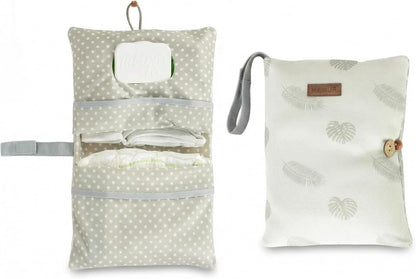 HAMUR Baby Diaper Bag Organizer – Travel-Friendly, Compact & Foldable | Stroller Pouch for Newborn Essentials – Must-Have for Boys & Girls (Leaves)