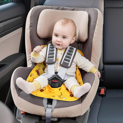 COOLBEBE Infant Car Seat Protector for Potty Training, 2 Pack Dry Waterproof Car Seat Liner Toilet Training for Baby Infant Toddler, Piddle Pads Cover Car Seat Pad for Strollers & Carseat (Grey,2PC)