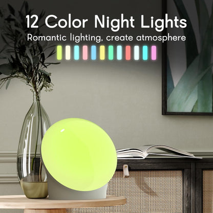 BrownNoise White Noise Machine with 30 Soothing Sounds 12 Colors Night Light and Sound Machine 36 Volume Levels 4 Timers and Memory Function 10 Adjustable Brightness Sleep Machine for Baby Adults Kids