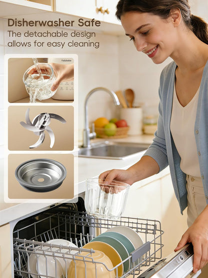 Glass Baby Food Maker Steamer and Blender,One Step Auto Baby Food Processor Puree Maker Grinder Mills,Glass Bowl with 316 Stainless Steel Blades,Auto Cooking,Self Clean,Timer,BPA-Free
