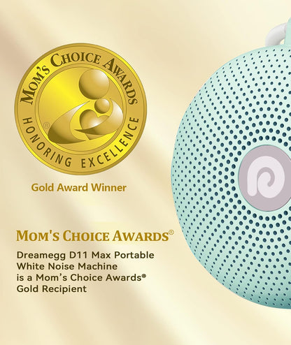 Dreamegg Portable Noise Machine for Baby Adult, Features Powerful Battery, 21 Soothing Sound, Noise Canceling for Office & Sleeping, Sound Therapy for Home, Travel, Registry Gift, Classic White