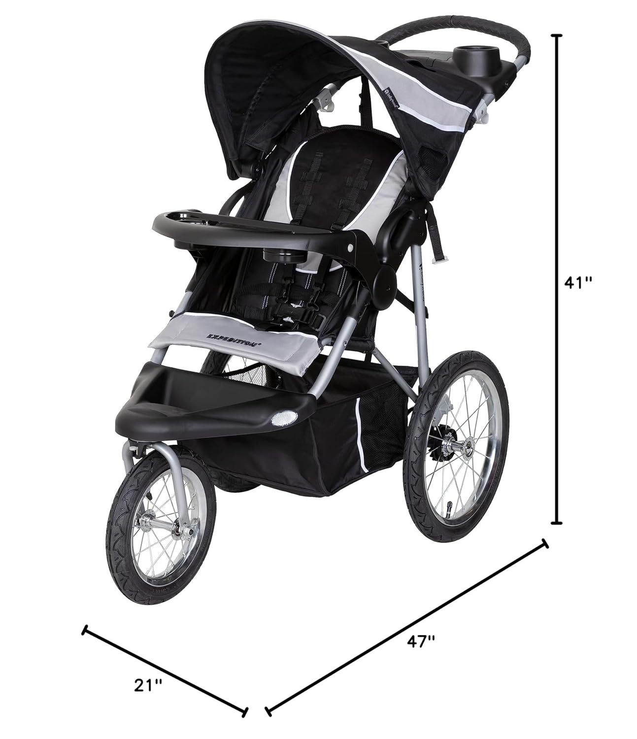 Baby Trend Expedition® Jogger, Dash Black