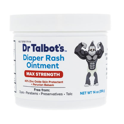 Dr. Talbot's Baby Diaper Rash Ointment - 2 oz - Zinc Oxide Skin Protectant with Peruvian Balsam - Treats and Prevents Rash