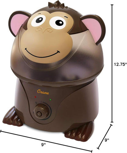 Crane Cute Animal Humidifier for Kids Bedroom and Nursery, Ultrasonic Cool Mist, 1 Gallon, Auto Shut Off, Cool Mist Humidifier