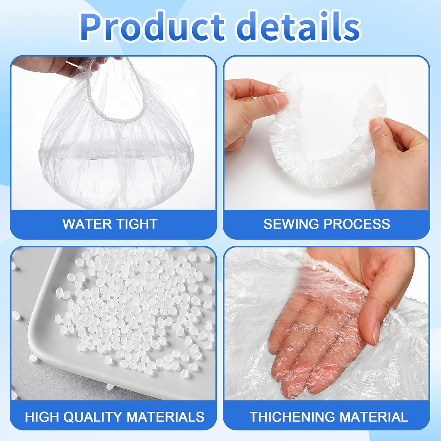 Dunzoom 400 Pcs Potty Chair Liners with Elastic Disposable Clear Refill Potty Bags for Training Travel Leakproof & Easy to Clean for Most Toilet Training Seat Floor Bedside Commode 18" x 8"