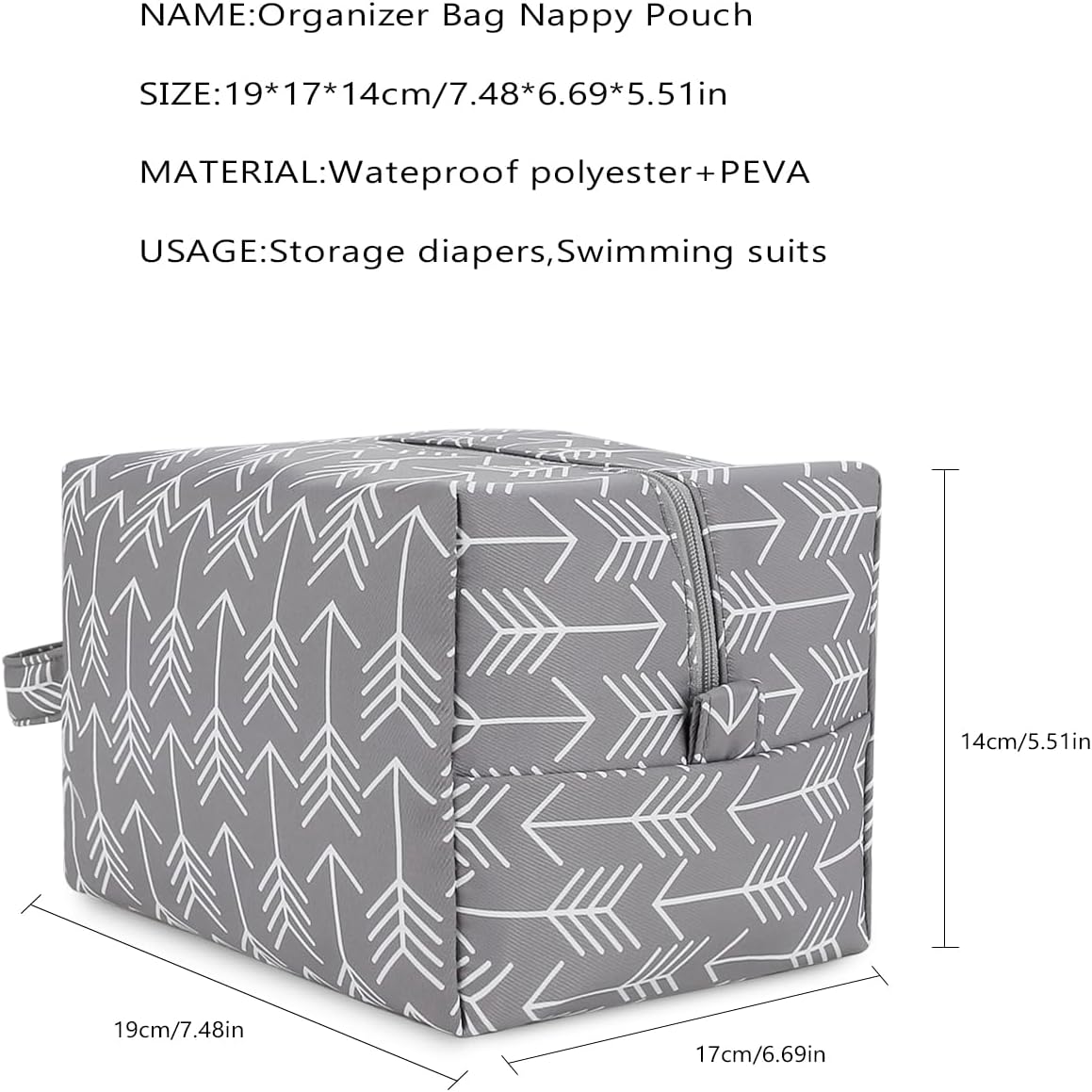 MOMIGO Wet Dry Bags for Baby Cloth Diapers - Waterproof Pod Hanging Diaper Bag Reusable, Washable for Baby Stroller, Diaper Bag, Breast Pump Parts, Travel Bag