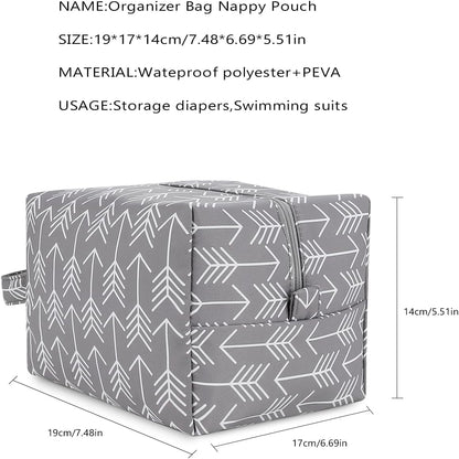 MOMIGO Wet Dry Bags for Baby Cloth Diapers - Waterproof Pod Hanging Diaper Bag Reusable, Washable for Baby Stroller, Diaper Bag, Breast Pump Parts, Travel Bag