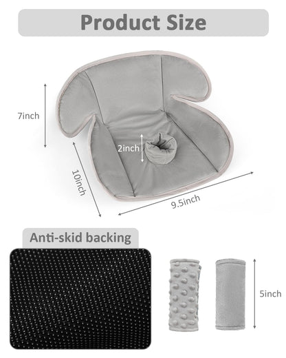 Baby Piddle Pad Car Seat Liner, Potty Training Seat Protector, Waterproof Soft Potty Training Cover for Carseat, Stroller, Highchair, Toilet Training for Infant Newborn, Anti-Slip Backing, Black