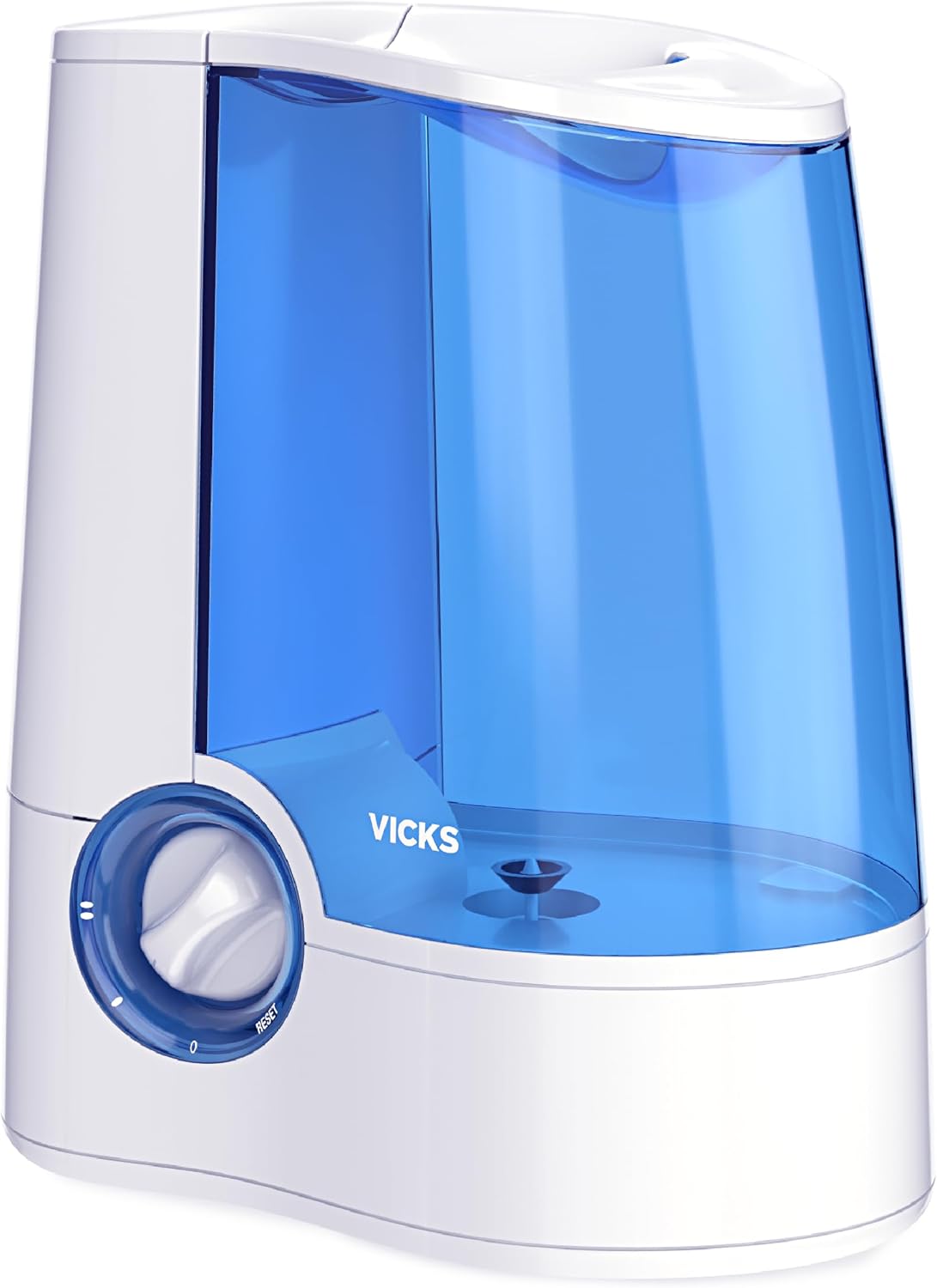 Vicks Warm Mist Humidifier Filter-Free 1-Gal Tank, Auto Shut-Off, Night Light, VapoPad and VapoSteam Compatible