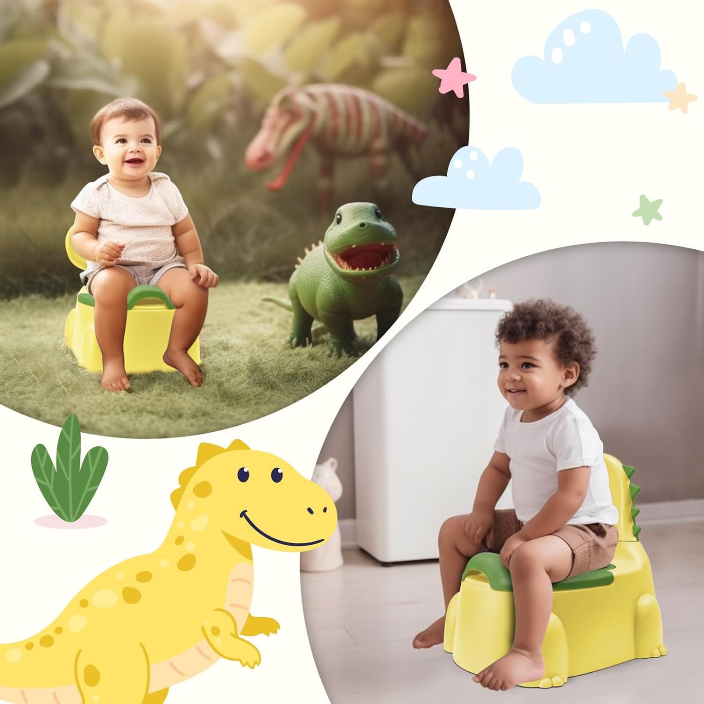 Potty Seat Baby Training Chair Boys Girls Toddler Whale Comfortable children 1-5 years old Baby toilet Animal seat with lid back potty trainer (Pink)
