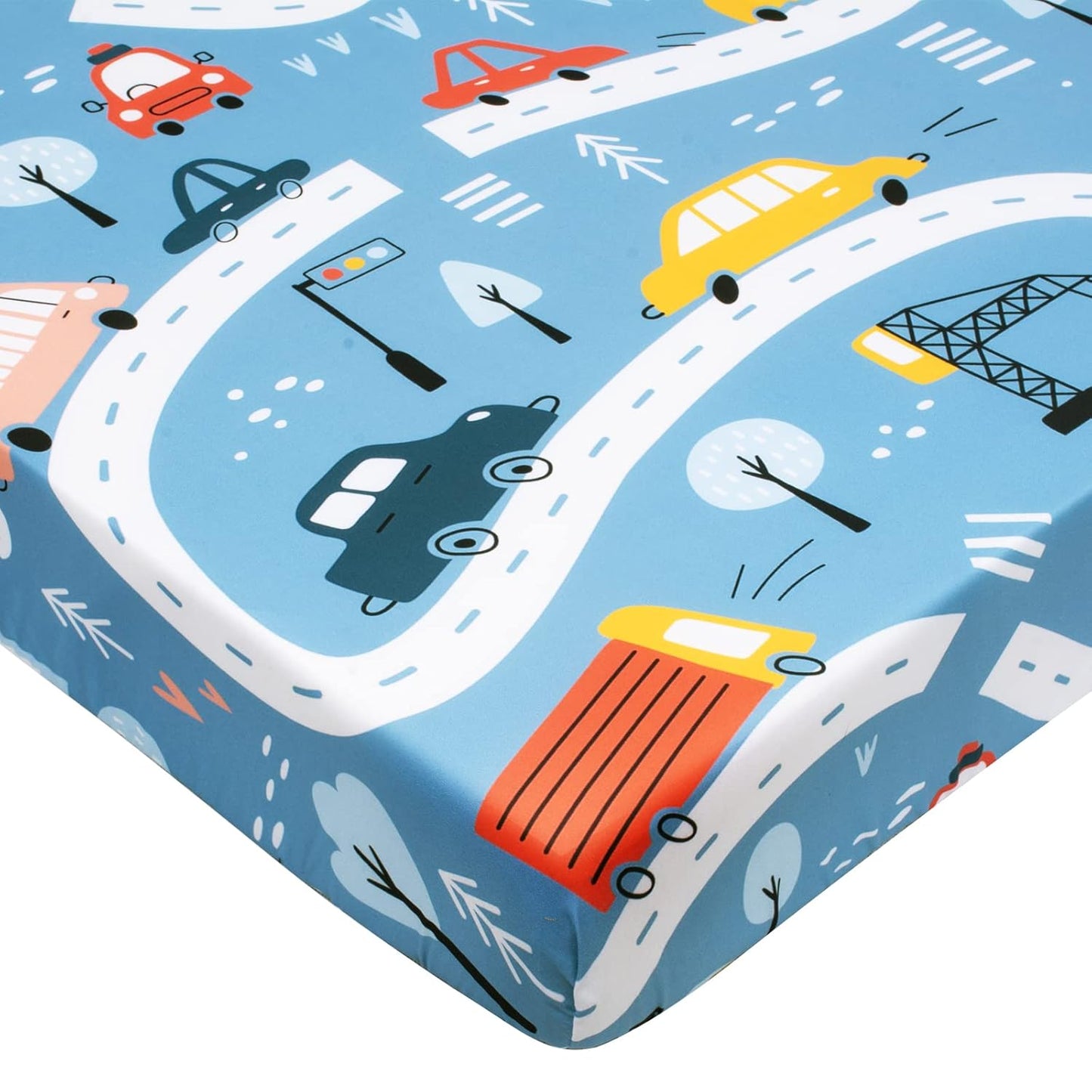 Cloele Square Playard Fitted Sheet 36x36, Ultra Soft Polyester Playpen Sheet for Baby & Pet, Dogs Pattern Pack and Play Crib Sheets, Portable Playard Mattress Cover