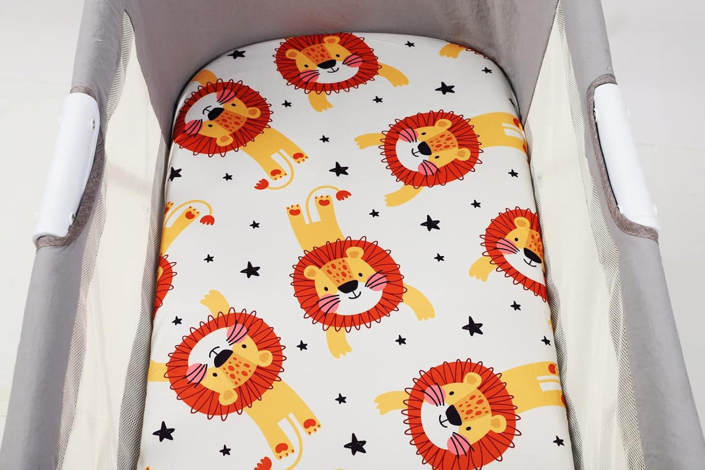 Onacosht Stretchy Bassinet Sheets 33" x 19" Compatible with Mika Micky, KoolaBaby (3 in 1), BabyBond, HARPPA and RICUTON Bedside Bassinet, 3 Pack for Baby Boy and Girl, Pink Floral