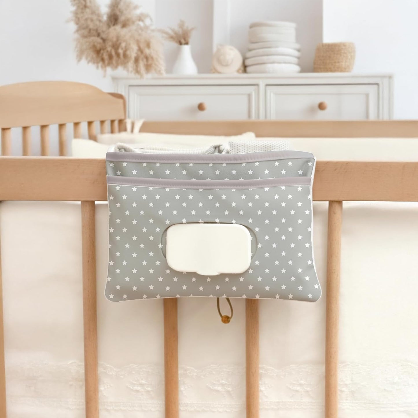 HAMUR Baby Diaper Bag Organizer – Travel-Friendly, Compact & Foldable | Stroller Pouch for Newborn Essentials – Must-Have for Boys & Girls (Leaves)