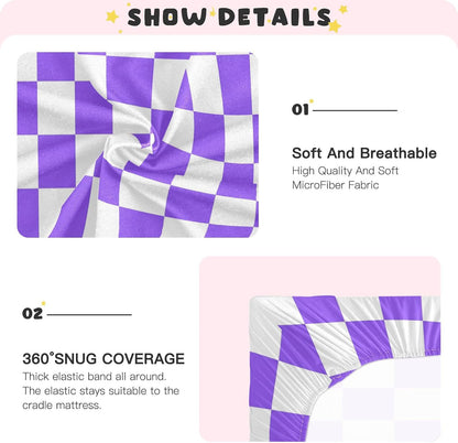 Baby Crib Sheet Cute Goose Flowers Crib Mattress for Boys and Girls Playard Sheet Soft Breathable Fitted Baby Mattress Cover 52x28in
